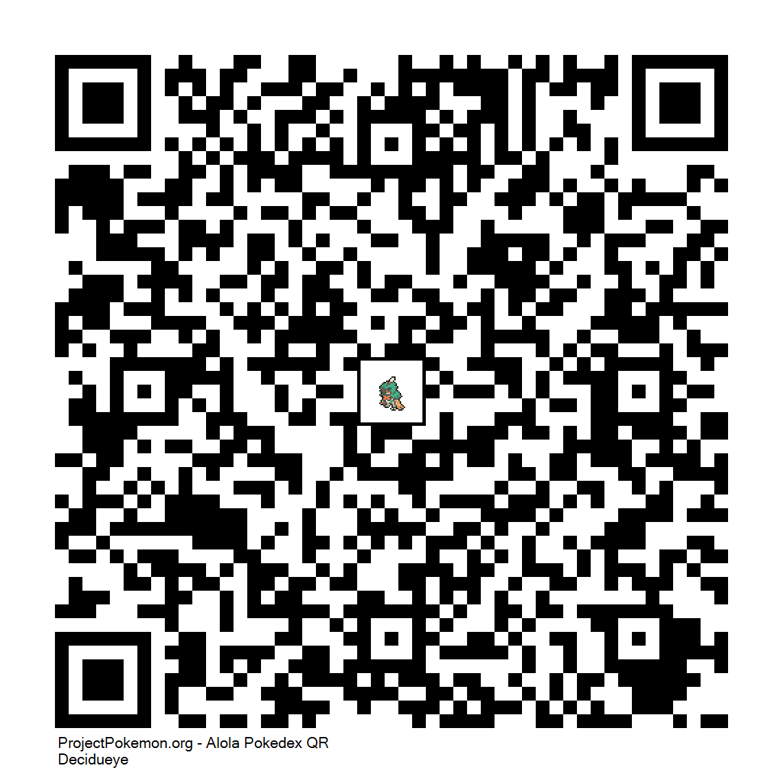Cdigo QR de Decidueye